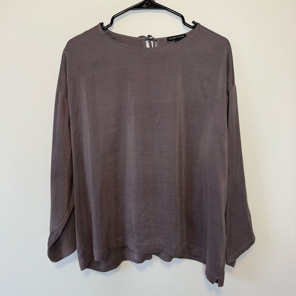 Eileen Fisher Tops - Eileen Fisher 100% silk tunic blouse